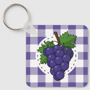 Druiven op White Violet Pset Sleutelhanger