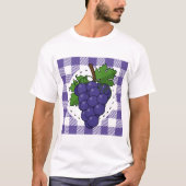 Druiven op White Violet Pset T-shirt (Voorkant)