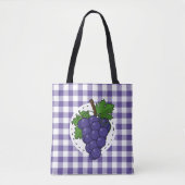 Druiven op White Violet Pset Tote Bag (Voorkant)