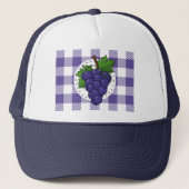 Druiven op White Violet Pset Trucker Pet (Voorkant)