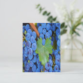 Druiven op wijn briefkaart (Staand voorkant)