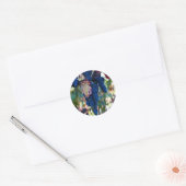 Druiven op wijn ronde sticker (Envelop)