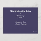 Druiven op wijnsteenmini-Prints Briefkaart (Achterkant)