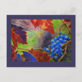 Druiven op wijnsteenmini-Prints Briefkaart (Voorkant)