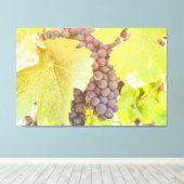 Druiven op wijnstok canvas afdruk (Insitu (Houten vloer))