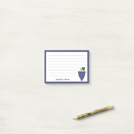 druiven post-it® notes (Op bureau)