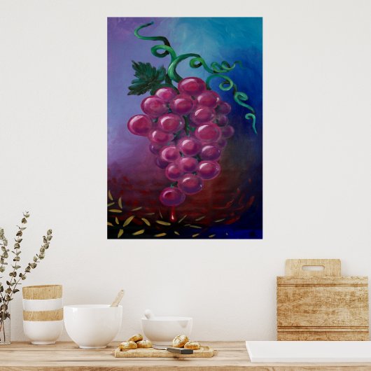 druiven poster (Keuken)