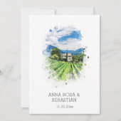 *~* Druiven QR Italië AR21 RSVP wijngaard bruiloft Kaart (Voorkant)