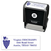 druiven retour adres zelf-inking stempel (In situ)