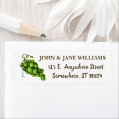 Druiven retourneren adreslabels etiket (Insitu)