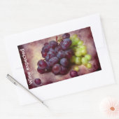 Druiven rode en groene rechthoekige Sticker (Envelop)