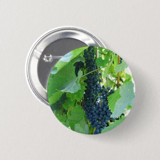 druiven ronde button 5,7 cm (Voorkant /achterkant)