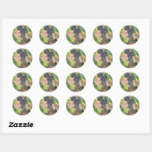 Druiven Ronde Sticker (Vel)