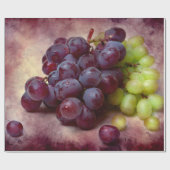 Druiven rood en groen cadeaupapier (Vlak)