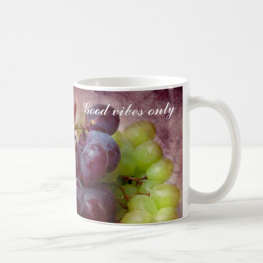Druiven rood en groen koffiemok (Rechts)