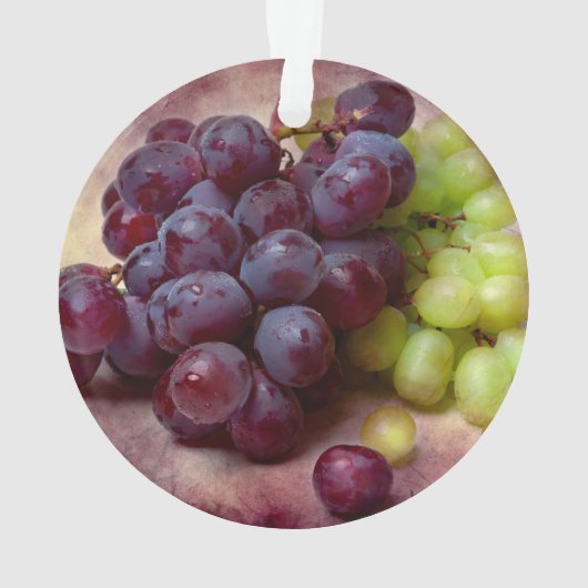Druiven rood en groen ornament (achterkant)