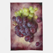 Druiven rood en groen theedoek (Verticaal)