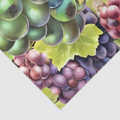 Druiven rood groen wijnstokbladeren wijngaard boer tissuepapier (Detail)