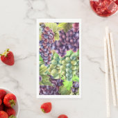 Druiven rood groene trossen wijngaard wijnmakerij servet (Insitu)