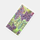 Druiven rood groene trossen wijngaard wijnmakerij servet (Hoek)