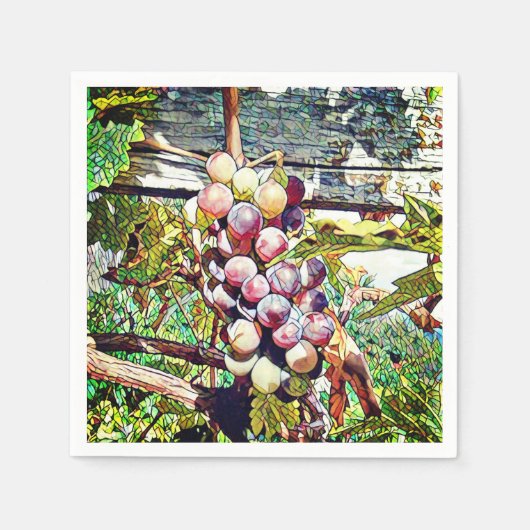 Druiven. Servetten (Voorkant)