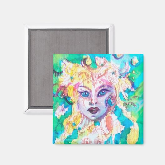 DRUIVEN SPROOKJE Fantasy Waterverf Magneet (Voorkant / Achterkant)