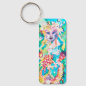 DRUIVEN SPROOKJE Fantasy Waterverf Sleutelhanger (Voorkant)