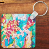 DRUIVEN SPROOKJE Fantasy Waterverf Sleutelhanger (Achterkant)