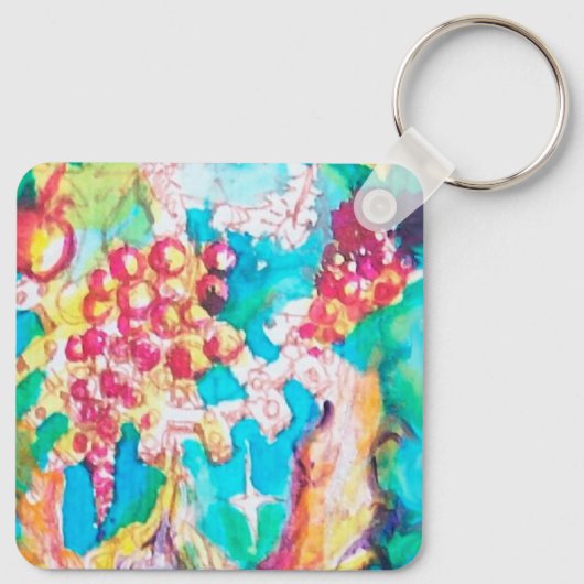 DRUIVEN SPROOKJE Fantasy Waterverf Sleutelhanger (Achterkant)