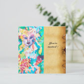 DRUIVEN SPROOKJE perkament Kaart (Staand voorkant)