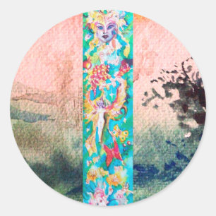DRUIVEN SPROOKJE RONDE STICKER
