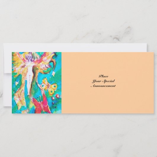 DRUIVEN SPROOKJE roze blauw fuchsia wit Kaart (Achterkant)