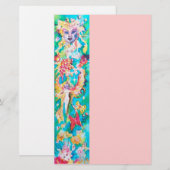 DRUIVEN SPROOKJE ,roze Briefpapier (Voorkant / Achterkant)