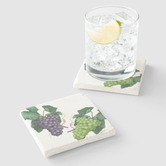 druiven stenen onderzetter (Zijkant)