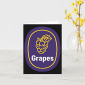 Druiven Sticker Kostuum Kinderen Druiven Fruit Mat Kaart (Gele Bloem)