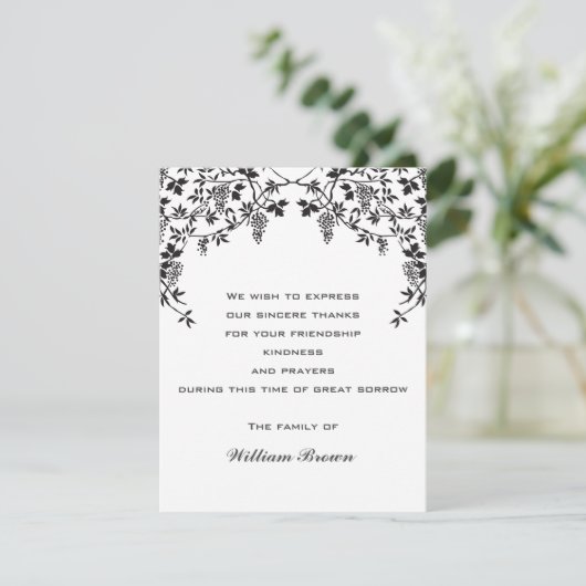 Druiven Sympathie Kaarten RSVP Kaartje (Staand voorkant)