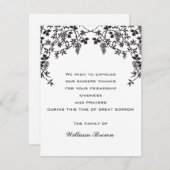 Druiven Sympathie Kaarten RSVP Kaartje (Voorkant / Achterkant)