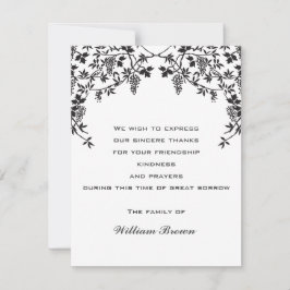 Druiven Sympathie Kaarten RSVP Kaartje