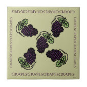 druiven tegeltje (Voorkant)