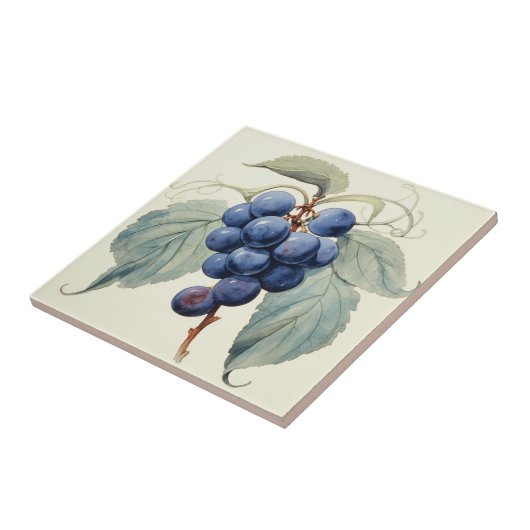druiven tegeltje (Zijkant)