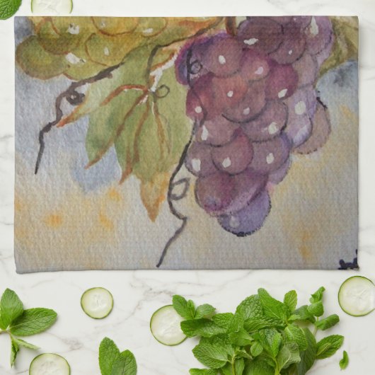 druiven theedoek (Gevouwen)