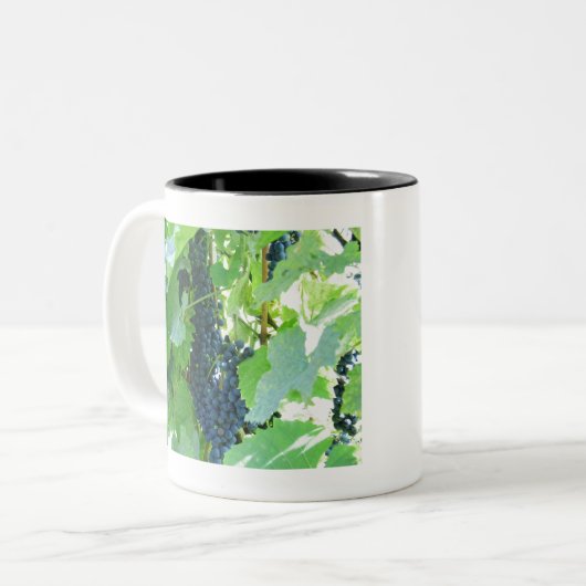 druiven tweekleurige koffiemok (Voorkant links)