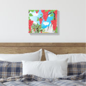 Druiven uit wijngaarden canvas afdruk (Insitu (Slaapkamer))