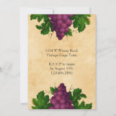  druiven van de partij voor het bepalen van de wij kaart (Achterkant)