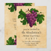  druiven van de partij voor het bepalen van de wij kaart (Voorkant / Achterkant)