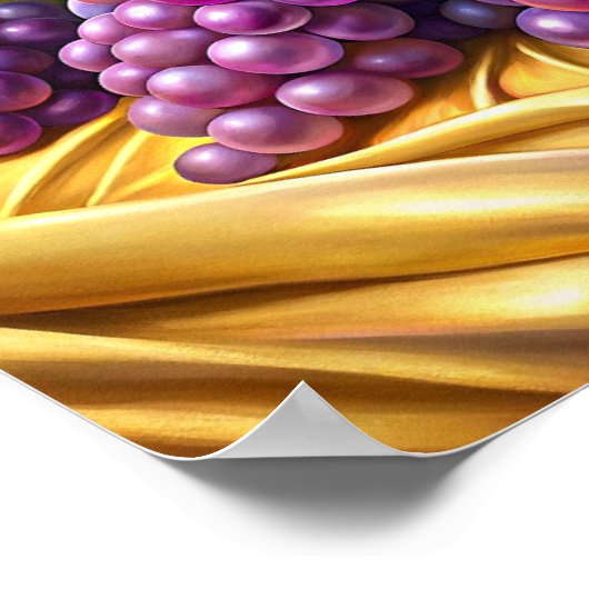 "Druiven van elegantie." Poster (Hoek)