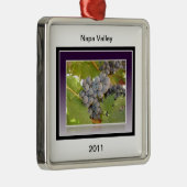 Druiven van Napa Metalen Ornament (Rechts)