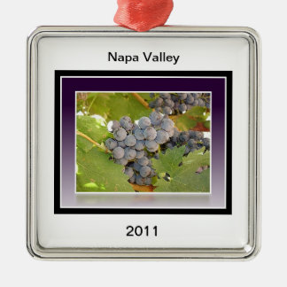 Druiven van Napa Metalen Ornament