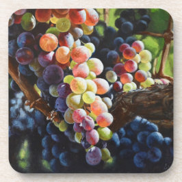 Druiven van overvloed voor wijnliefhebbers en wijn bier onderzetter