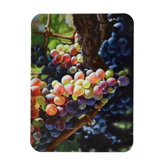 Druiven van overvloed voor wijnliefhebbers en wijn magneet (Verticaal)